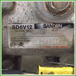 Compressore Clima AC Aria Condizionata SANDEN SD6V12 PEUGEOT 206 9800822280
