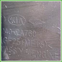 Copertura Insonorizzante Cover Motore KIA GF25+MF15 KIA CEED 1.4 292402A760 D4FC 2012 2018