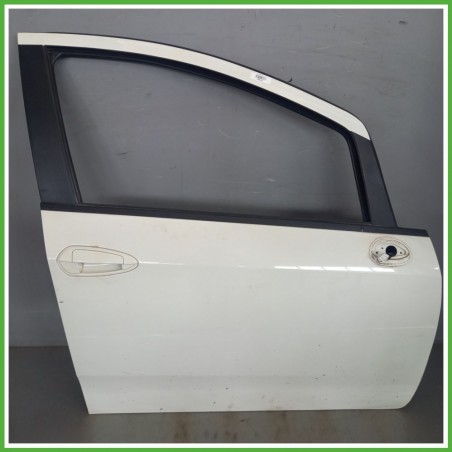 Porta Portiera Sportello Anteriore Destra DX BIANCO FIAT PUNTO EVO 3J Berlina 2009 2013 Originale Usato