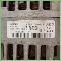 Alternatore DENSO MS1012101120 FIAT GRANDE PUNTO 2Y 51787209