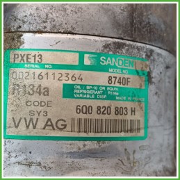 Compressore Clima AC Aria Condizionata SANDEN PXE13 VOLKSWAGEN POLO 9N 6Q0820803HU