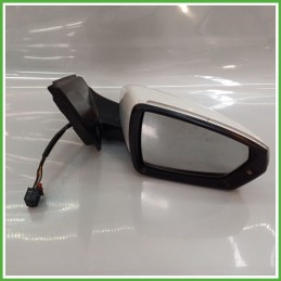 Specchio Specchietto Retrovisore Destro DX BIANCO VOLKSWAGEN POLO AW 2017 2019 FICOSA FICOMIRRORS Originale Usato