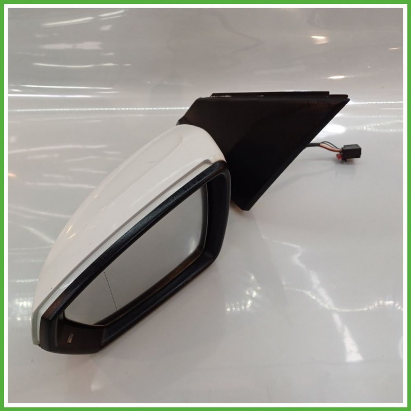 Specchio Specchietto Retrovisore Sinistro SX BIANCO VOLKSWAGEN POLO AW 2017 2019 FICOSA FICOMIRRORS Originale Usato