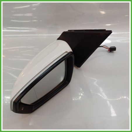 Specchio Specchietto Retrovisore Sinistro SX BIANCO VOLKSWAGEN POLO AW 2017 2019 FICOSA FICOMIRRORS Originale Usato