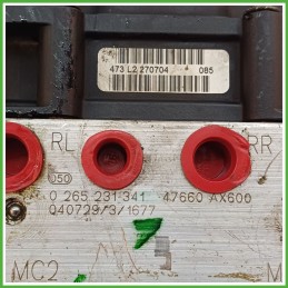 Centralina ABS Modulo Pompa BOSCH 0265800319 47660BC66A NISSAN MICRA K12E Originale Usato