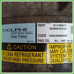 Compressore Clima AC Aria Condizionata DELPHI 6561318 RENAULT MEGANE 2a Serie 8200316164