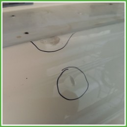 Paraurti Posteriore FIAT PUNTO 51 Berlina 6000631446 2012 2013 Originale Usato