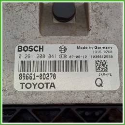 Centralina Motore Iniezione ECU BOSCH 0261208841 TOYOTA YARIS 1.0 12V 51kw 896610D270 2005 2012
