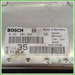Centralina Motore Iniezione ECU BOSCH 0261206943 PEUGEOT 307 1.6 16V 80kw 194061 2001 2006
