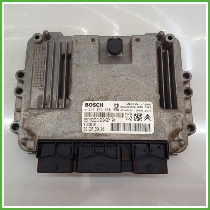 Centralina Motore Iniezione ECU BOSCH 0281013868 PEUGEOT 307 1.6 16V 66kw 1940JJ 2005 2008