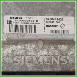 Centralina Motore Iniezione ECU SIEMENS S120200102B RENAULT MODUS 1a Serie 1.2 16V 55kw 8200414422 2004 2008