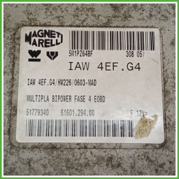 Centralina Motore Iniezione ECU MAGNETI MARELLI IAW4EF.G4 FIAT MULTIPLA 1F 1.6 16V 76kw 51779340 2004 2012