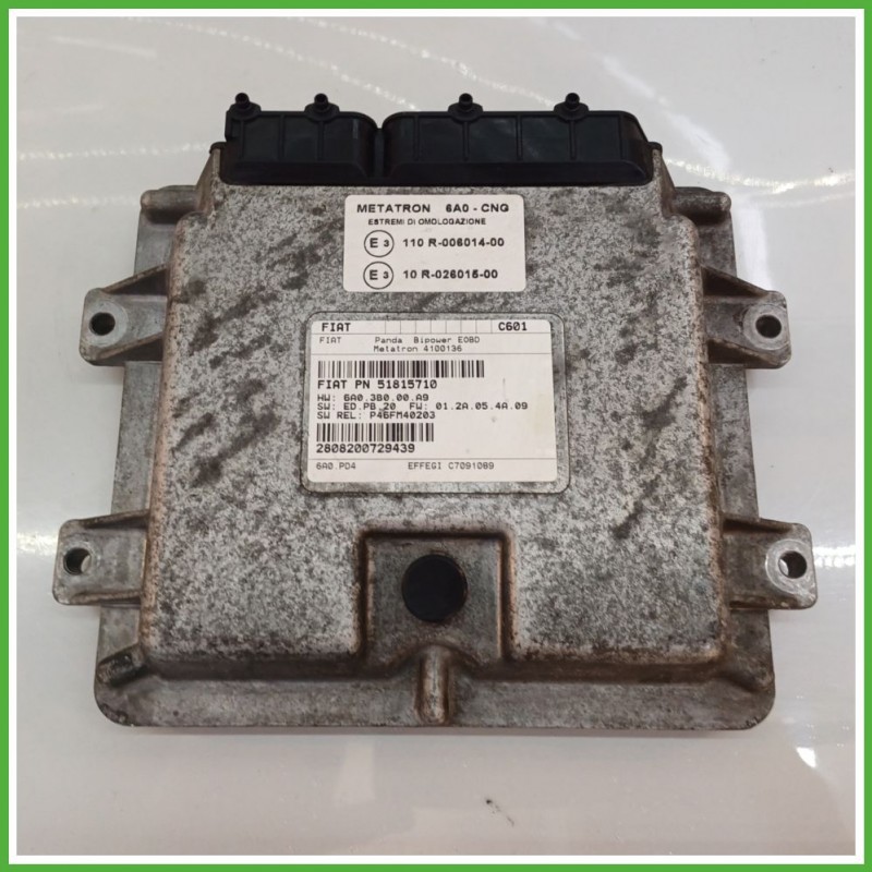 Centralina Motore Iniezione GAS METATRON 4100136 FIAT PANDA 2Q 1.2 44kw 51815710 2003 2010