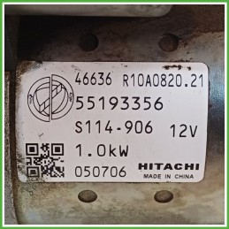Motorino Avviamento HITACHI S114.906 FIAT IDEA 4D/2S 55193356