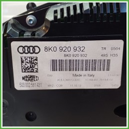 Quadro strumenti contachilometri tachimetro MAGNETI MARELLI 503.002.561.431 AUDI A4 8K 2.0 TDI 8K0920932
