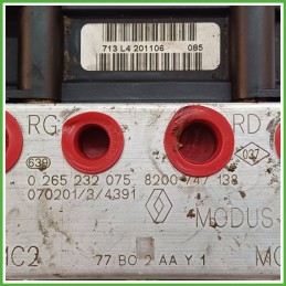 Centralina ABS Modulo Pompa BOSCH 0265800558 7701209605 RENAULT MODUS 1a Serie Originale Usato