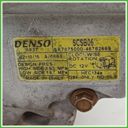 Compressore Clima AC Aria Condizionata DENSO SCSB06 FIAT PUNTO 1N/1P 46785772