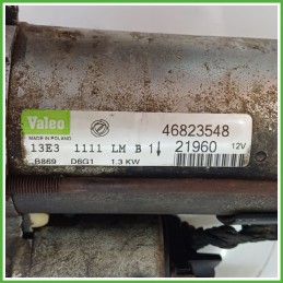 Motorino Avviamento VALEO D6G1 FIAT PUNTO 2U 51823860
