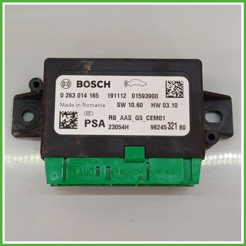 Centralina Sensori di Parcheggio BOSCH 0265014165 CITROEN C3 3a Serie B618 9824532180 2016 2019