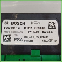 Centralina Sensori di Parcheggio BOSCH 0265014165 CITROEN C3 3a Serie B618 9824532180 2016 2019