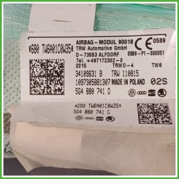 Airbag Laterale Destro DX VOLKSWAGEN GOLF 5K/AJ 1.6 TDI 5G4880741D 2008 2012 TRW 110815