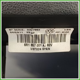 Pannello Cruscotto VOLKSWAGEN POLO 6R 1.2 TDI 6R1857003BB82V 2009 2012 VISTEON 7278-06