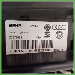 Scatola Evaporatore Ventilatore Climatizzatore BEHR X7577001 VOLKSWAGEN POLO 6R 1.2 TDI 6Q1820007 2009 2012