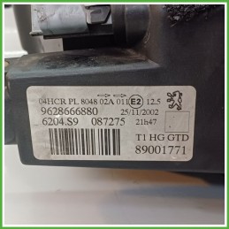 Faro Fanale Proiettore Anteriore Sinistro SX VALEO 89001771 PEUGEOT 206 6204S9 Usato