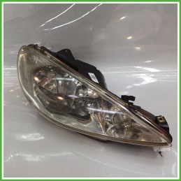 Faro Fanale Proiettore Anteriore Destro DX VALEO 89001770 PEUGEOT 206 6205S9 Usato