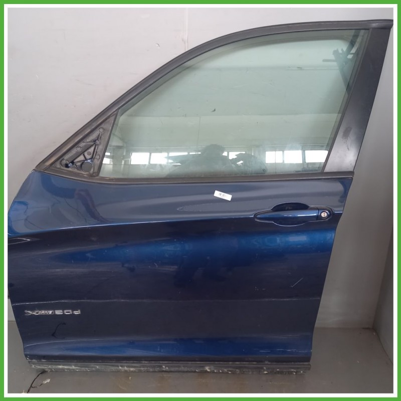 Porta Portiera Sportello Anteriore Sinistra SX BLU SCURO BMW X3 F25 SUV 2010 2014 Originale Usato