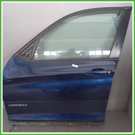 Porta Portiera Sportello Anteriore Sinistra SX BLU SCURO BMW X3 F25 SUV 2010 2014 Originale Usato