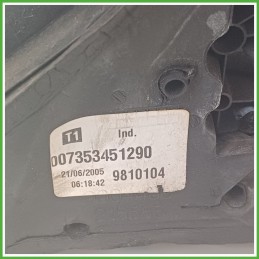 Specchio Specchietto Retrovisore Destro DX NERO LANCIA YPSILON TE 2003 2006 Originale Usato