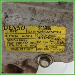 Compressore Clima AC Aria Condizionata DENSO SCSB06 FIAT PANDA 2Q 71797201