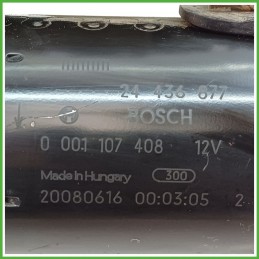 Motorino Avviamento BOSCH 0001107408 OPEL MERIVA X03 9115192