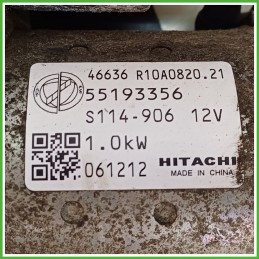 Motorino Avviamento HITACHI S114.906 FIAT GRANDE PUNTO 2Y 55193356