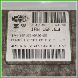 Centralina Motore Iniezione ECU MAGNETI MARELLI IAW16F.E3 FIAT PUNTO 1a Serie 44kw 46531212 1993 1999