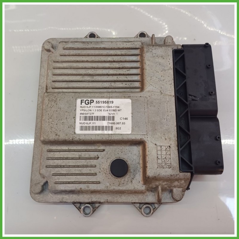 Centralina Motore Iniezione ECU MAGNETI MARELLI MJD6JF.Y1 LANCIA YPSILON TE 1.3 16V 51kw 55195819 2003 2006