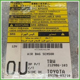 Centralina Airbag TRW 212986-103 TOYOTA YARIS 1.3 16V 891700D210 2005 2012