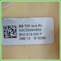 Pompa Carburante Elettrica AUDI A4 8K 2.0 TDI 8K0919050Q 2011 2016 CONTINENTAL A2C53394853