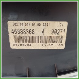 Quadro strumenti contachilometri tachimetro VEGLIA BORLETTI 5036.00.046.03.00 FIAT PUNTO 1N/1P 1.2 46833368