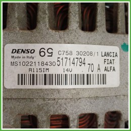 Alternatore DENSO MS1022118430 FIAT PANDA 2Q 51714794