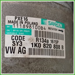Compressore Clima AC Aria Condizionata SANDEN PXE16 VOLKSWAGEN TOURAN 1T 1K0820808F