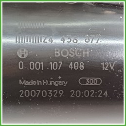 Motorino Avviamento BOSCH 0001107408 OPEL CORSA S07 55566800