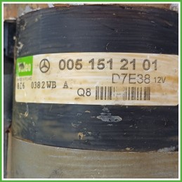 Motorino Avviamento VALEO D7E38 MERCEDES-BENZ Classe A W/C169 A0051512101