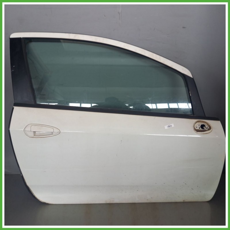 Porta Portiera Sportello Anteriore Destra DX BIANCO FIAT GRANDE PUNTO 4C Berlina 2008 2011 Originale Usato