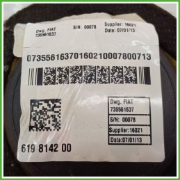 Cintura di Sicurezza Posteriore Destro DX (Lato Passeggero) FIAT PANDA 33 0.9 Turbo 735763967 2011 2017