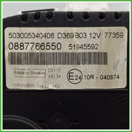 Quadro strumenti contachilometri tachimetro VEGLIA BORLETTI 503005340406 FIAT PANDA 33 0.9 Turbo 51988480