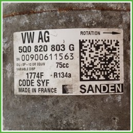 Compressore Clima AC Aria Condizionata SANDEN 1774F VOLKSWAGEN POLO 6C 5Q0820803K