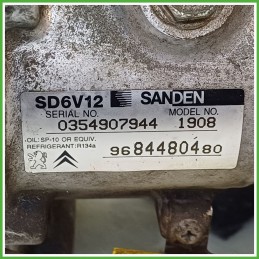 Compressore Clima AC Aria Condizionata SANDEN SD6V12 CITROEN C3 2a Serie 9800821980
