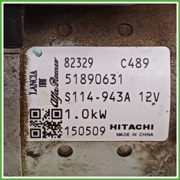 Motorino Avviamento HITACHI S114.943A FIAT 500L 73 51890631